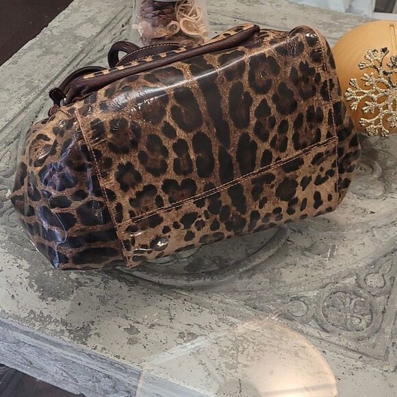 Dolce & GABBANA LEOPARD PRINT TOTE Vintage - Picture 4 of 16